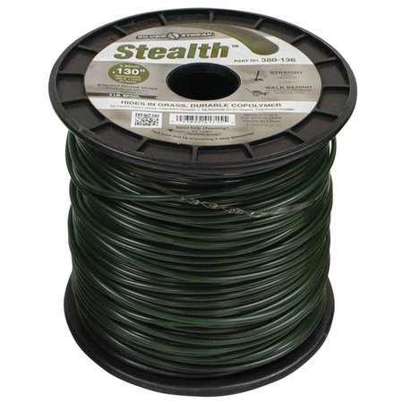 STENS Silver Streak Stealth Trimmer Line Fits .130 3 Lb. Spool 380-136 380-136